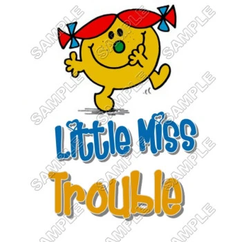Mr Men and Little Miss Trouble  T Shirt Iron on Transfer Decal ~#45
