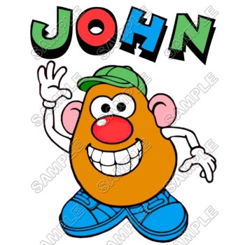 Mr. Potato Head  Toy Story   Personalized  Custom  T Shirt Iron on Transfer Decal ~#18