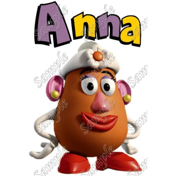 Mrs. Potato Head  Toy Story  Personalized  Custom  T Shirt Iron on Transfer Decal ~#1
