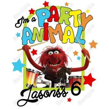 Muppets Animal  Birthday Custom Personalized  Shirt Iron on Transfer ~#3