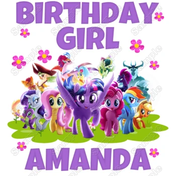 My Little Pony The Movie  Birthday Custom Personalized Shirt Iron on Transfer ~#2