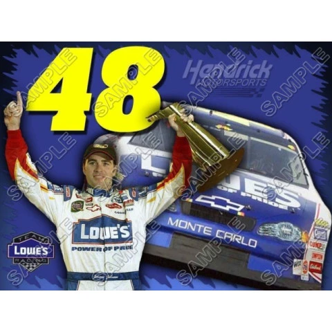 NASCAR Jimmie Johnson T Shirt Iron on Transfer Decal ~#1