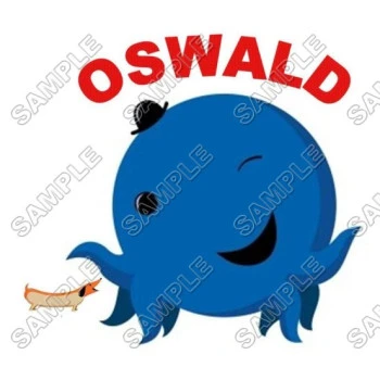 Oswald the Octopus T Shirt Iron on Transfer Decal ~#1