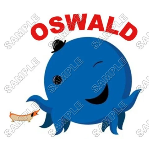 Oswald the Octopus T Shirt Iron on Transfer Decal ~#1