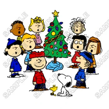 Peanuts, Snoopy, Charlie Brown  Christmas T Shirt Iron on Transfer Decal ~#6