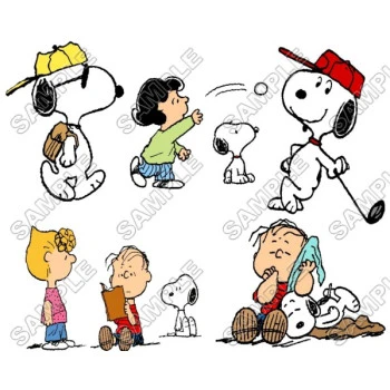 Peanuts  Snoopy  Charlie Brown T Shirt Iron on Transfer Decal ~#1