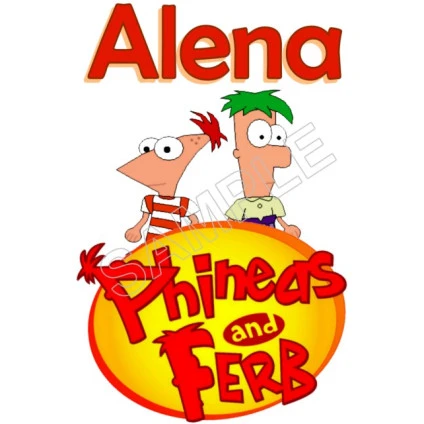 Phineas and Ferb  Personalized  Custom  T Shirt Iron on Transfer Decal ~#116