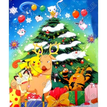 Pokemon  Christmas T Shirt Iron on Transfer  Decal ~#30
