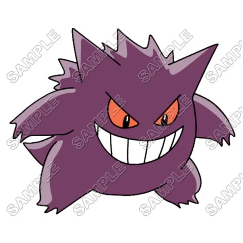 Pokemon  Gengar T Shirt Iron on Transfer  Decal ~#25