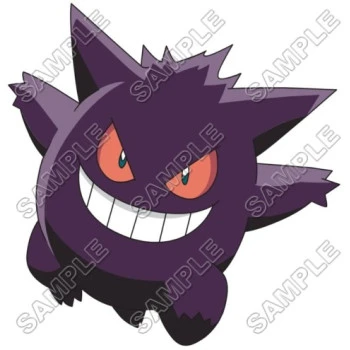 Pokemon  Gengar T Shirt Iron on Transfer  Decal ~#27
