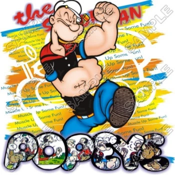 Popeye  T Shirt Iron on Transfer Decal ~#2