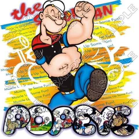 Popeye  T Shirt Iron on Transfer Decal ~#2