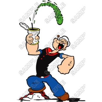 Popeye  T Shirt Iron on Transfer Decal ~#5