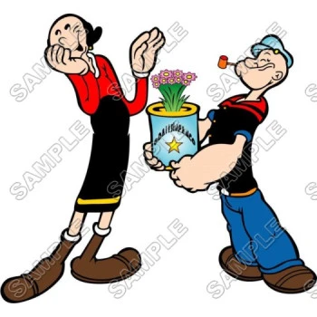 Popeye  T Shirt Iron on Transfer Decal ~#6