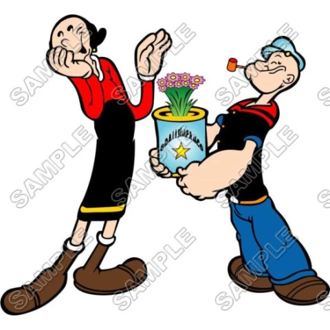 Popeye  T Shirt Iron on Transfer Decal ~#6