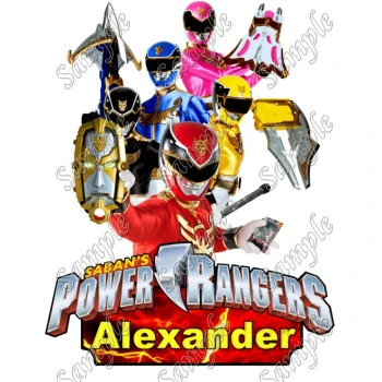 Power Rangers Personalized  Iron on Transfer  for Boys ~#1