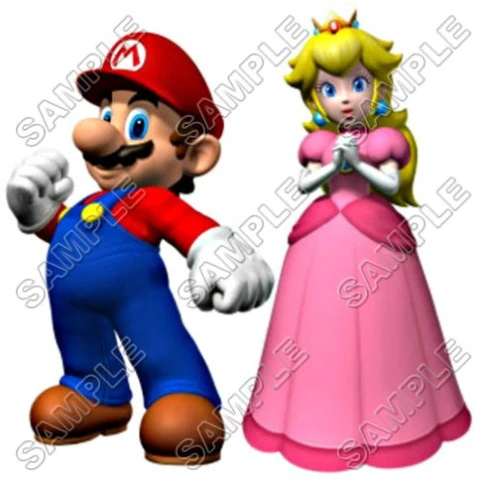 Princess Peach Super Mario T Shirt Iron on Transfer Decal ~#1