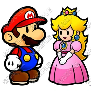 Princess Peach Super Mario T Shirt Iron on Transfer Decal ~#2