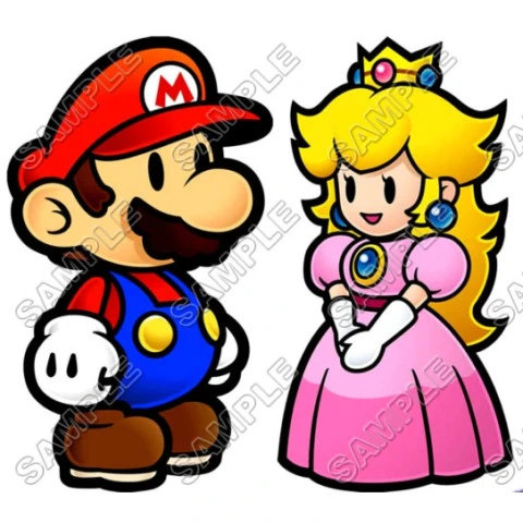 Princess Peach Super Mario T Shirt Iron on Transfer Decal ~#2