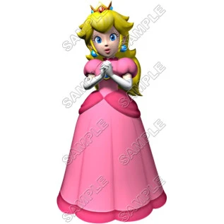 Princess Peach Super Mario T Shirt Iron on Transfer Decal ~#4