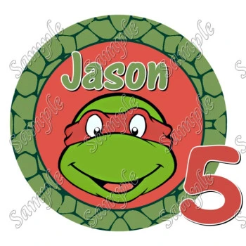 Raphael Teenage Mutant Ninja Turtles  TMNT Personalized  Custom  T Shirt Iron on Transfer Decal