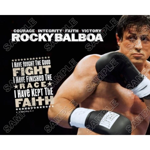Rocky Balboa Stallone T Shirt Iron on Transfer  Decal  ~#3