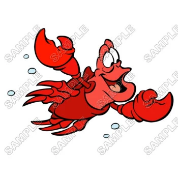 Sebastian   Little Mermaid  T Shirt Iron on Transfer Decal ~#7