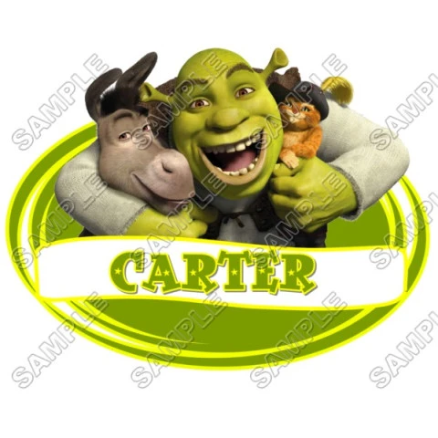 Shrek Birthday  Personalized  Custom  T Shirt Iron on Transfer Decal ~#101