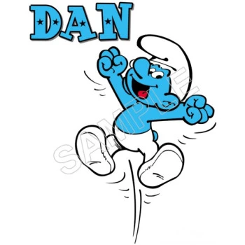 Smurf  Personalized  Custom  T Shirt Iron on Transfer Decal ~#54