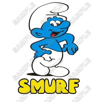 Smurf  T Shirt Iron on Transfer Decal ~#11