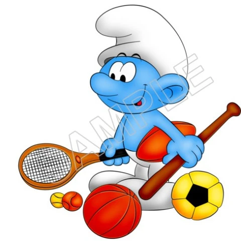Smurfs T Shirt Iron on Transfer Decal ~#38