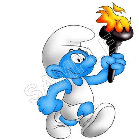 Smurfs T Shirt Iron on Transfer Decal ~#41