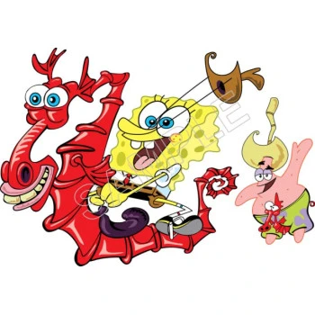 SpongeBob Patrick T Shirt Iron on Transfer Decal ~#12