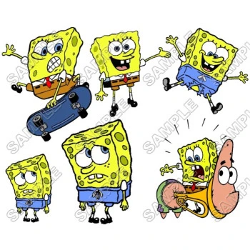 SpongeBob T Shirt Iron on Transfer Decal ~#11