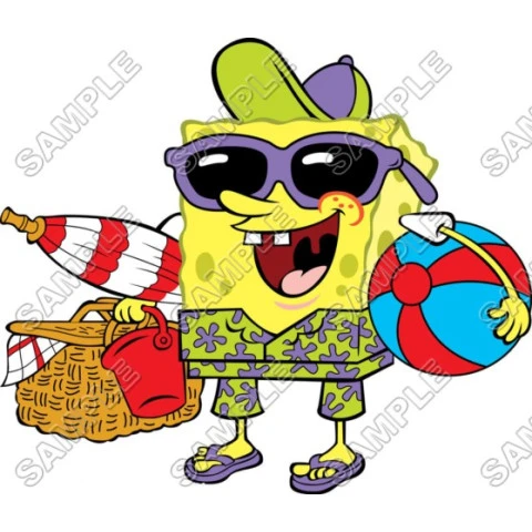 SpongeBob  T Shirt Iron on Transfer Decal ~#6