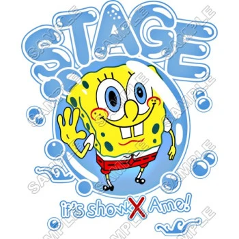 SpongeBob   T Shirt Iron on Transfer Decal ~#9