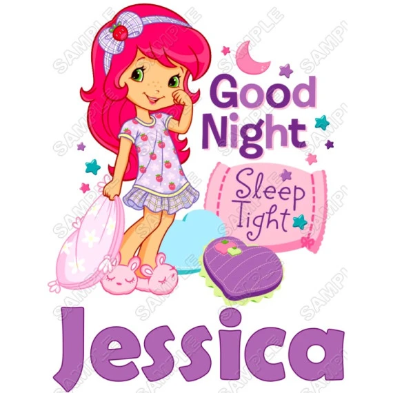 Strawberry shortcake Personalized  Iron on Transfer  ~#12