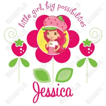 Strawberry shortcake Personalized  Iron on Transfer  ~#14