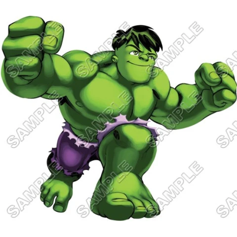 Super Hero Squad Hulk T Shirt Iron on Transfer Decal ~#4