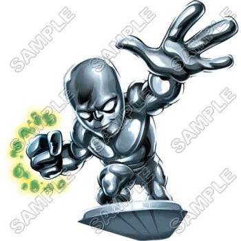 Super Hero Squad Silver Surfer  T Shirt Iron on Transfer Decal ~#10