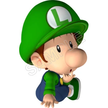 Super Mario Bros. Baby Luigi T Shirt Iron on Transfer Decal ~#22