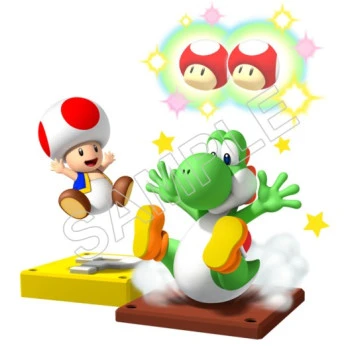 Super Mario Bros. Yoshi and Toads T Shirt Iron on Transfer Decal ~#33