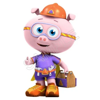 Super Why Alpha Pig   T Shirt Iron on Transfer Decal ~#7