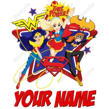 SuperGirl  Hero  Birthday Custom Personalized  Shirt Iron on Transfer ~#2