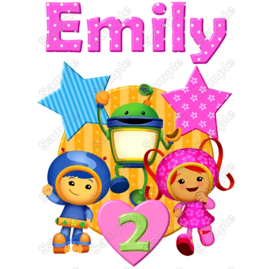 Team Umizoomi  Birthday Custom Personalized  Shirt Iron on Transfer ~#4