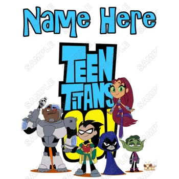 Teen Titans Go Birthday Custom Personalized Iron on Transfer ~#90