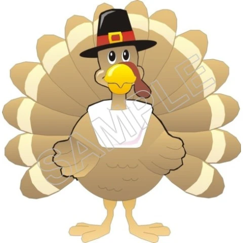 Thanksgiving Turkey  T Shirt Iron on Transfer  Decal  ~#1