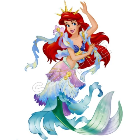 The Little Mermaid  Ariel  T Shirt Iron on Transfer Decal ~#2