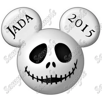 The Nightmare Before Christmas Jack  Custom Personalized  T Shirt Iron on Transfer Decal ~#87