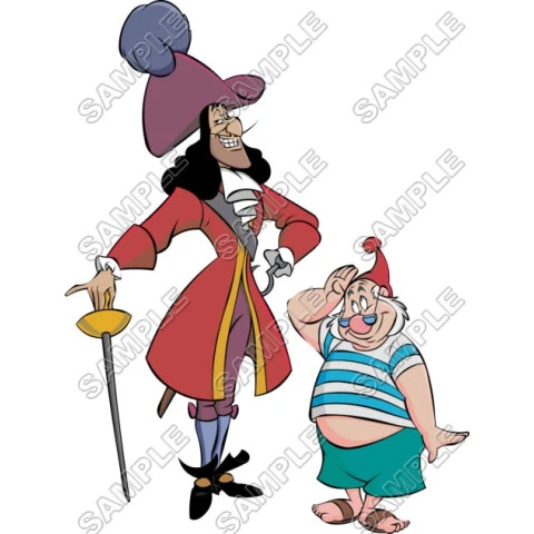 Tinkerbell Captain Hook T Shirt Iron on Transfer Decal ~#5